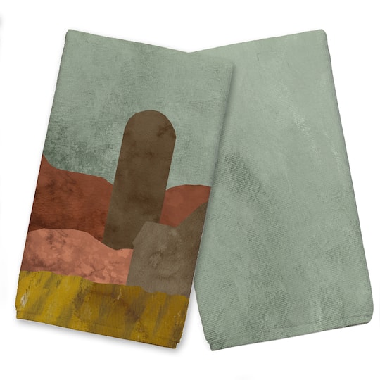 Boho Farmhouse Landscape 16" x 25" Tea Towel - Set of 2